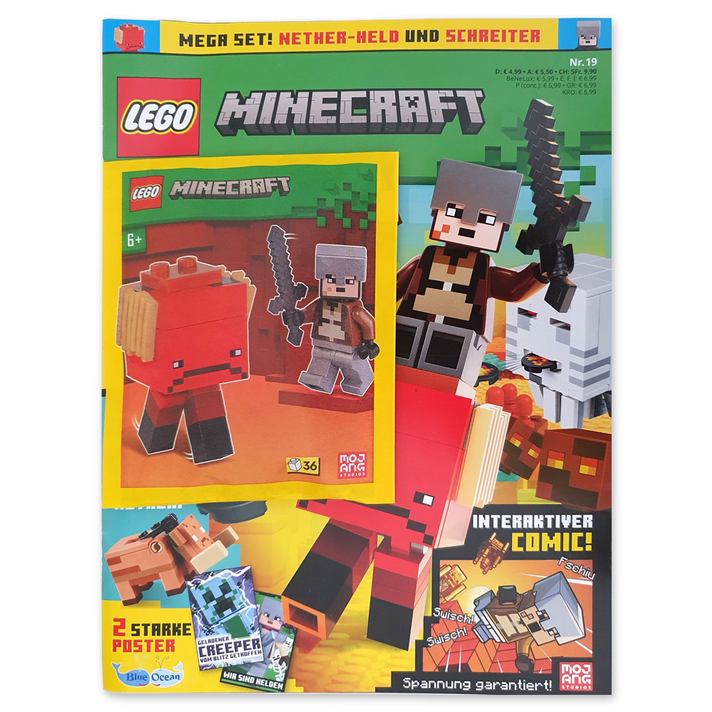 Lego® Minecraft Magazin Nr. 19 (2024) Comics Rätsel +